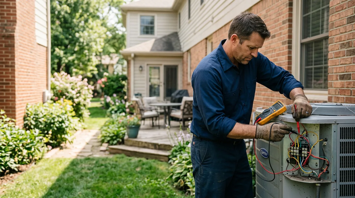 HVAC technician working near Highland, IN